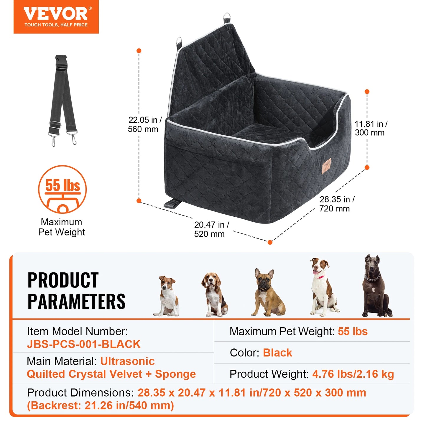 SucceBuy Dog Car Seat Booster