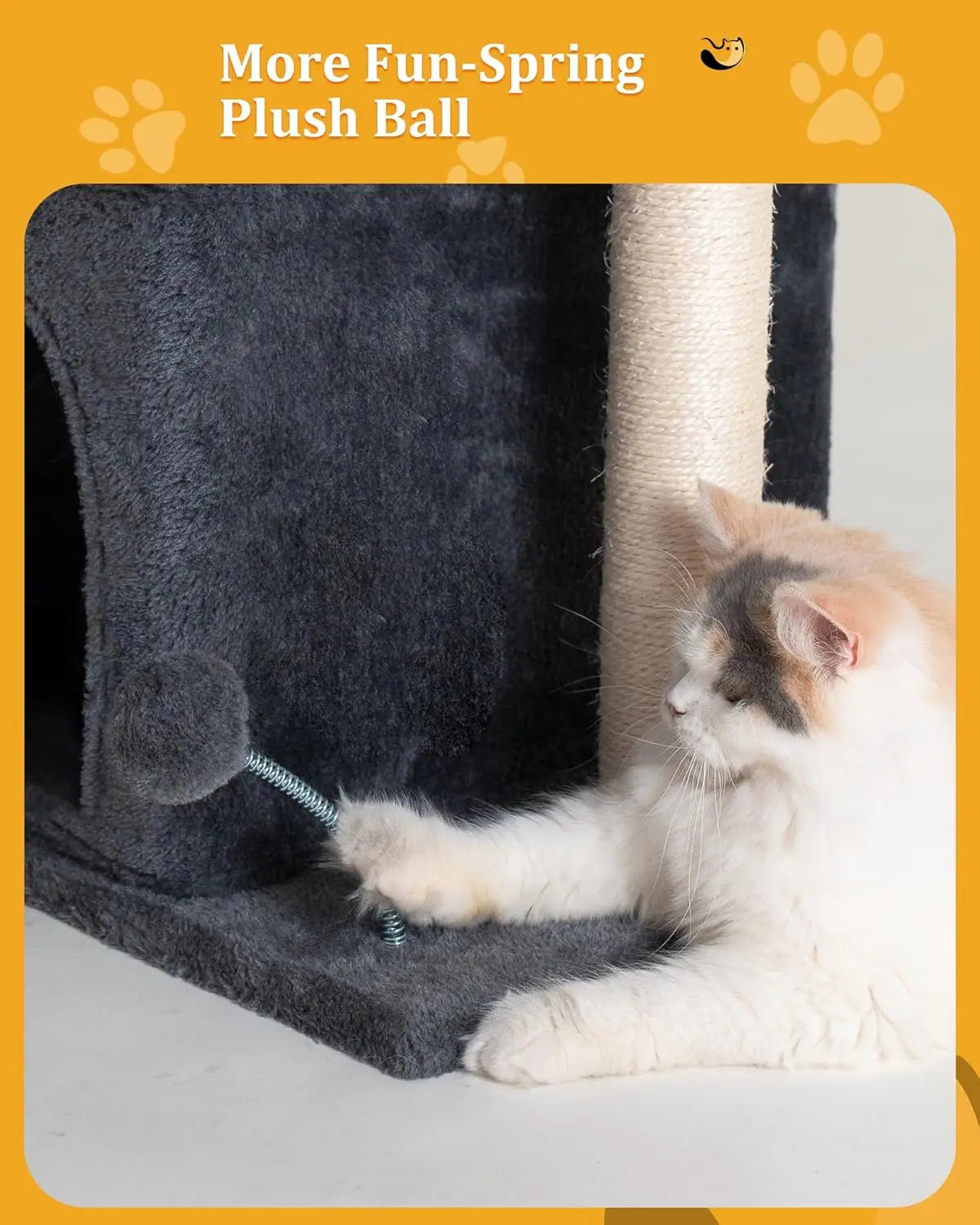 Cat Tree Tower With Window Perch And Scratching Posts