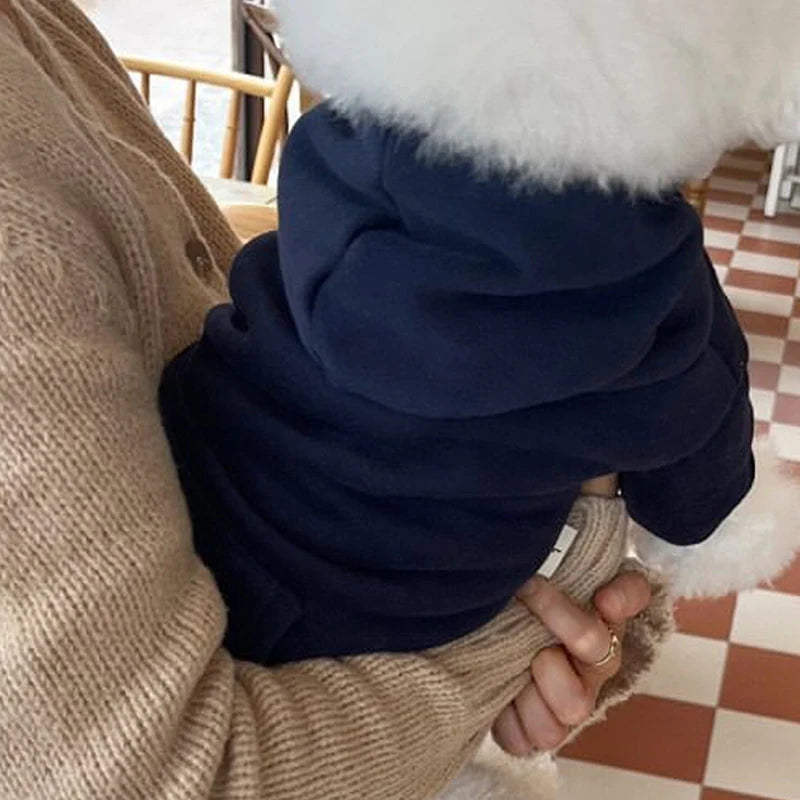 Warm Dog Hoodies Soft Fleece Clothing For Small Medium Dogs