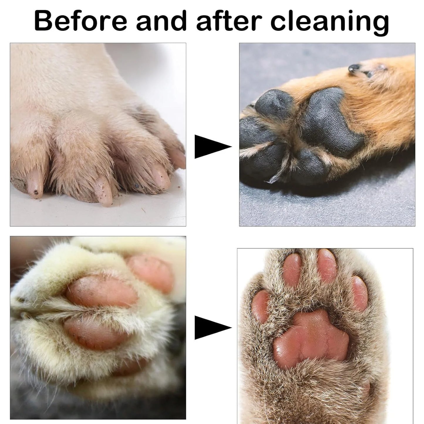 Portable Paw Cleaner Cup With Soft Silicone Brush For Pets