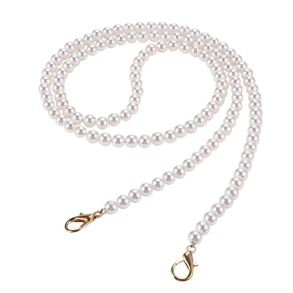 Pearl Bead Handbag Chain Strap Replacement For Shoulder Bags
