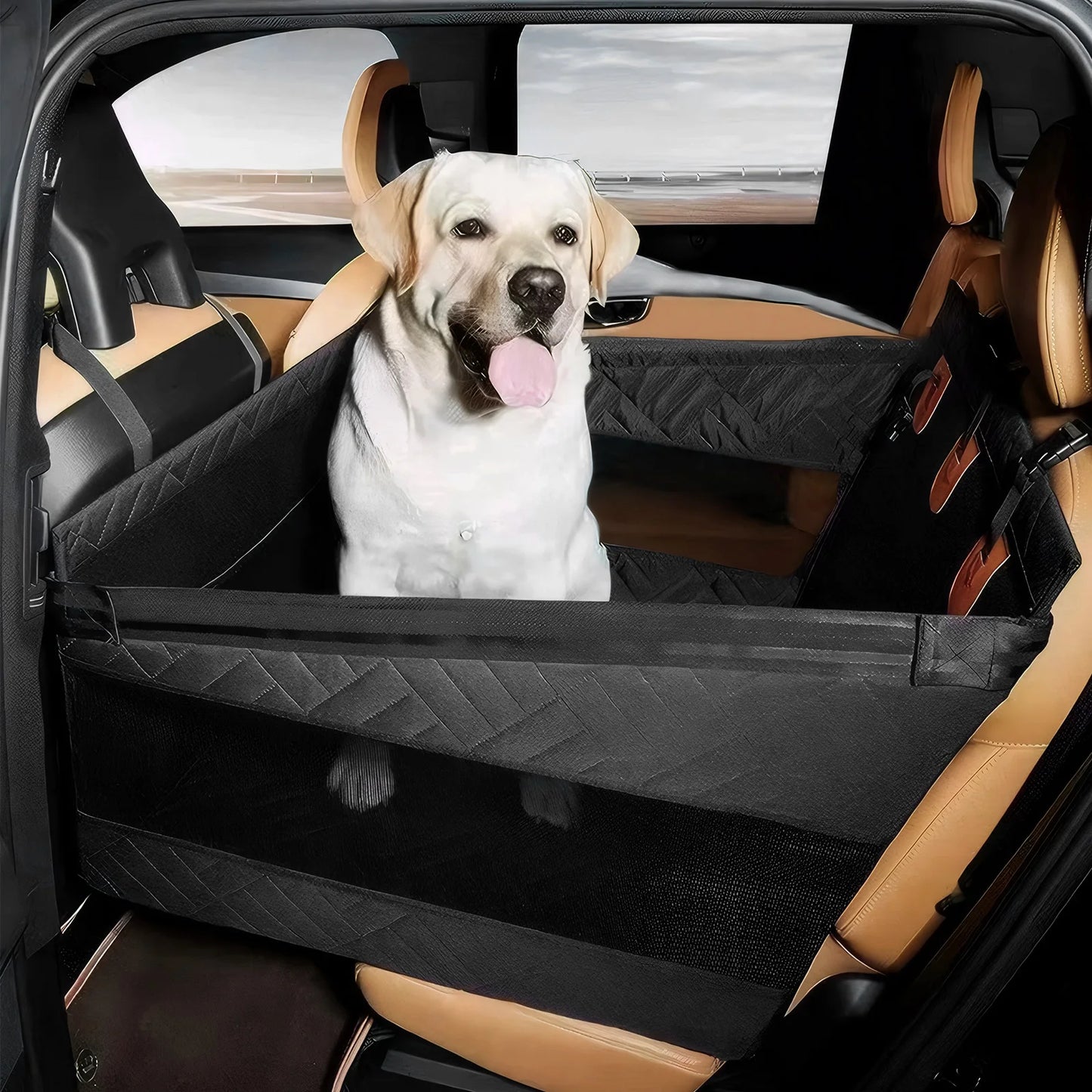 MOJOYCE Waterproof Nonslip Back Seat Cover for Cars