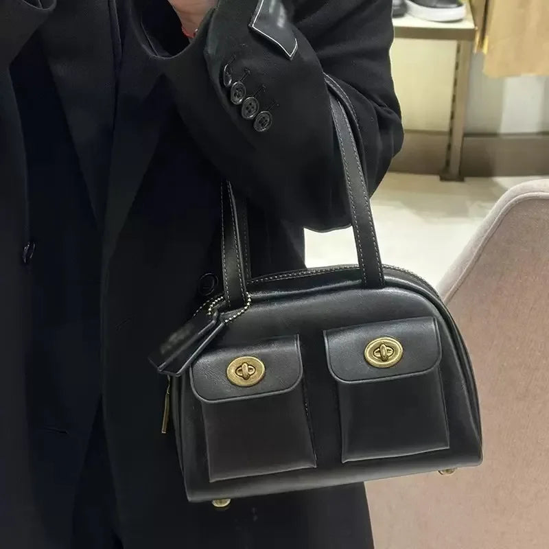 Large Capacity Chelsea Shoulder Bag 30 35 Luxury Designer Suede Genuine Leather Crossbody Bag Zipper Pocket Handbag Fashion Wome