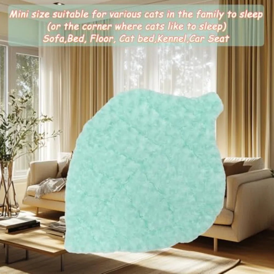 Cat Warming Mat Leaf Shaped Pad Velvet Soft And Durable