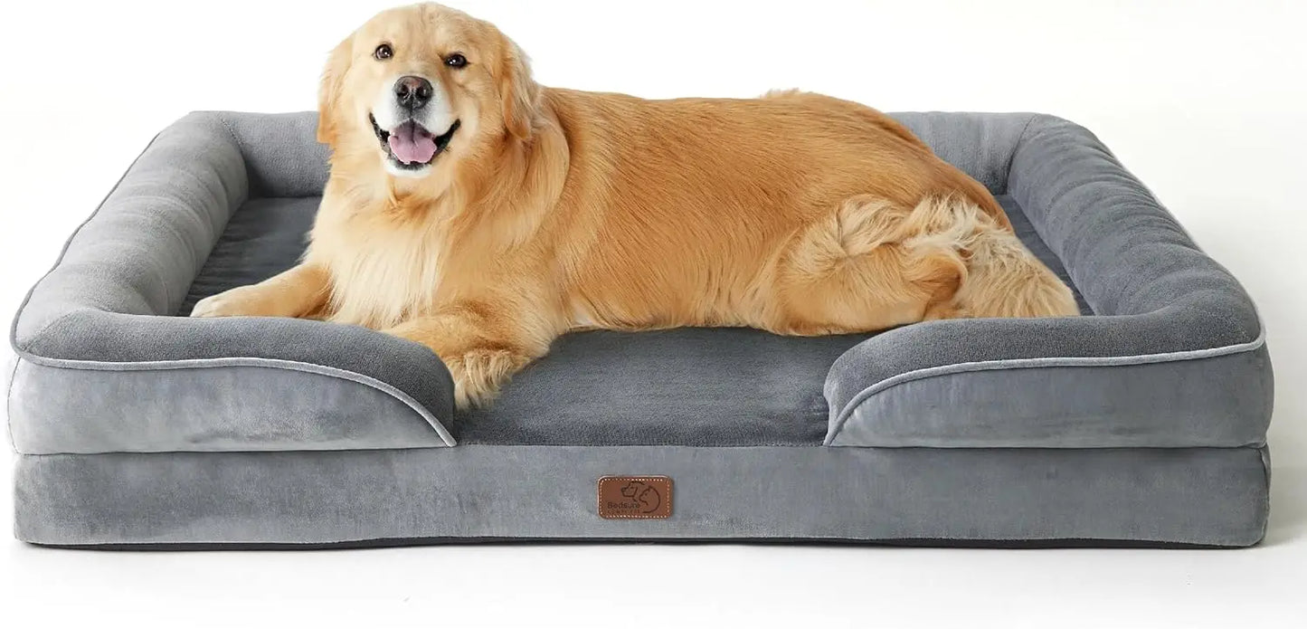 Orthopedic Dog Bed With Waterproof Cover And Non Slip Bottom