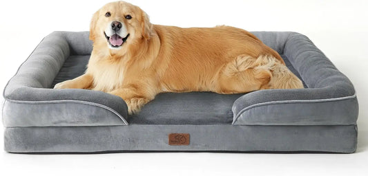 Orthopedic Dog Bed With Waterproof Cover And Non Slip Bottom