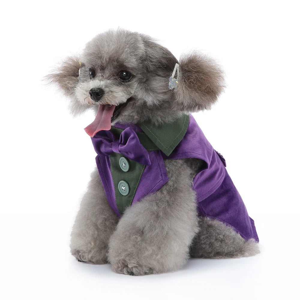 Dog Christmas Costume Wedding Tuxedo For Teddy Bulldog