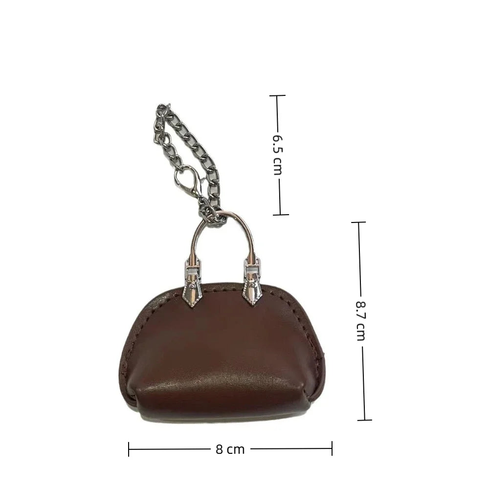 PU Leather Bag Pendant Keychain Decoration For Handbags