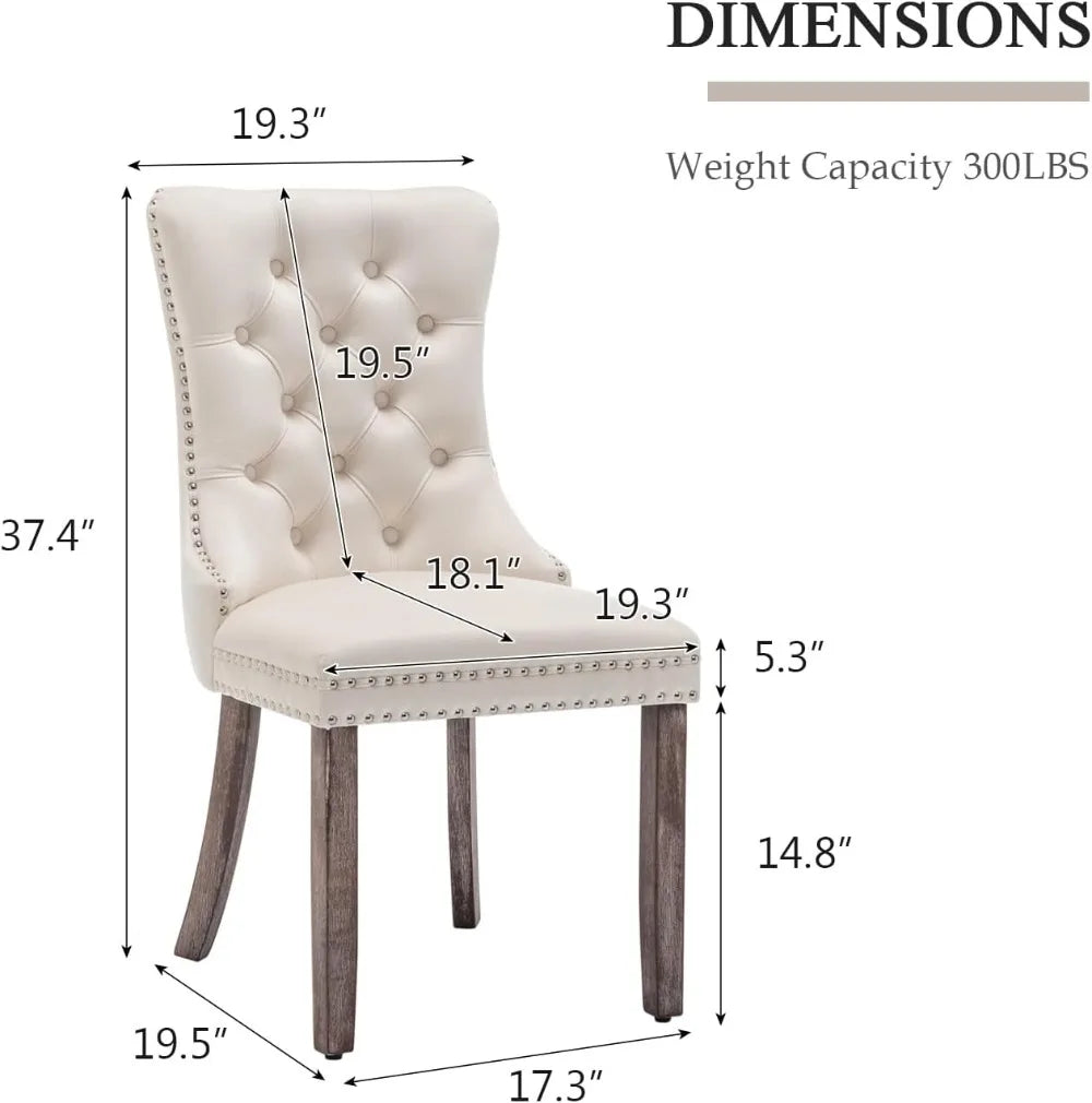 Velvet Dining Chairs Ensemble Of Six With Nailhead Trim