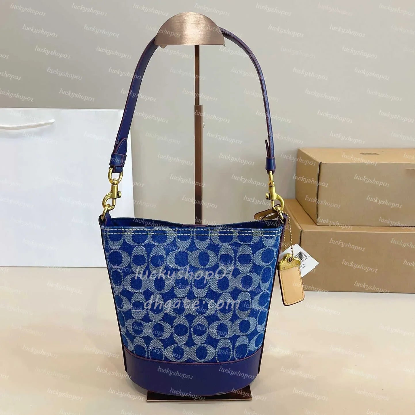 Luxury Otabby Denim Bags Designer Mini Rowan Pillow Bags Women TERI bag with cherry pendant LAUREL Crossbody Hobos Tote Purse De