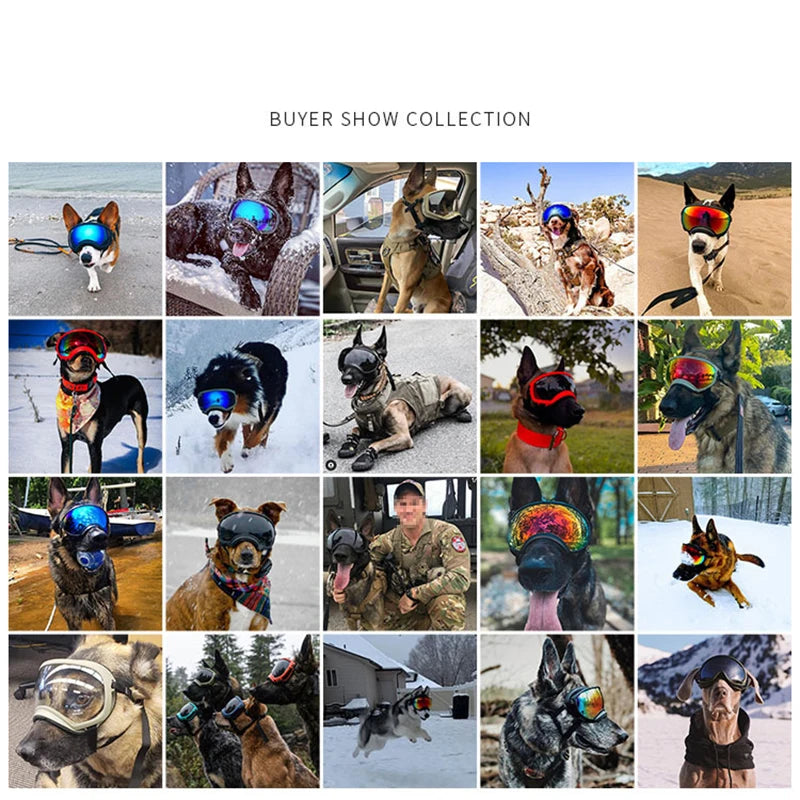 PETRAVEL Dog Goggles Anti UV Windproof Sunglasses Protection