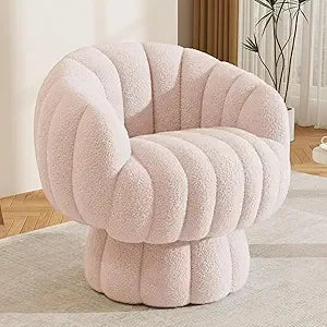 Mid Century Modern 360 Degree Swivel Velvet Accent Chair Set