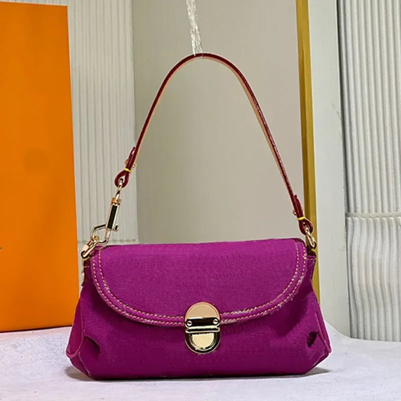 10AAA HOT Selling Designer Luxury Bag M44472 Vintage Denim Tote Pink Cowboy Shoulder Bag Handbags Purse Zipper Old Flower Women