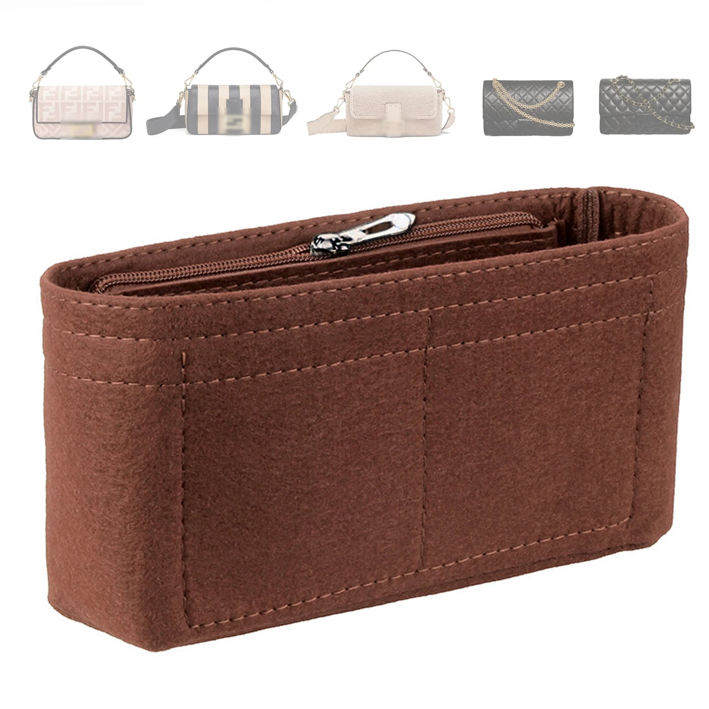 Felt Bag Organizer Insert For Handbags And Purses Lightweight