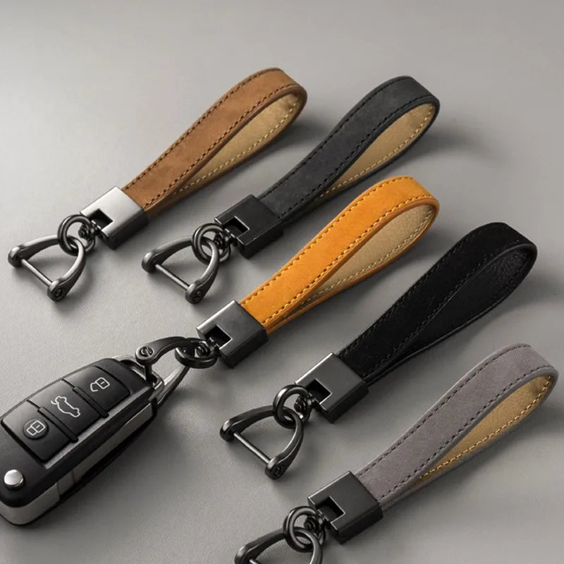Genuine Leather Car Key Chain Buckle Key Ring Luxury Gift