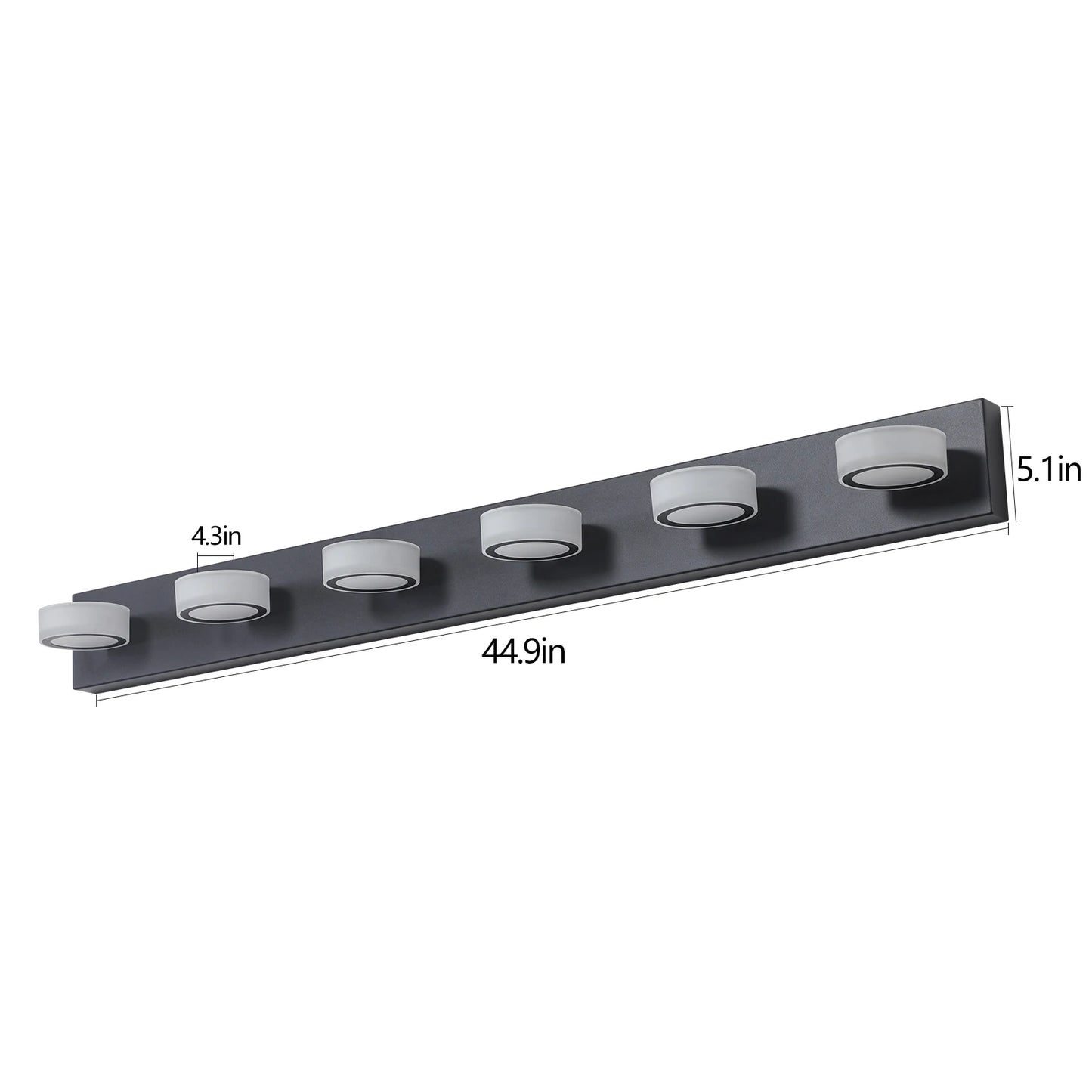 ARLGSITE Modern LED Dressing Area Wall Light with Acrylic Shade