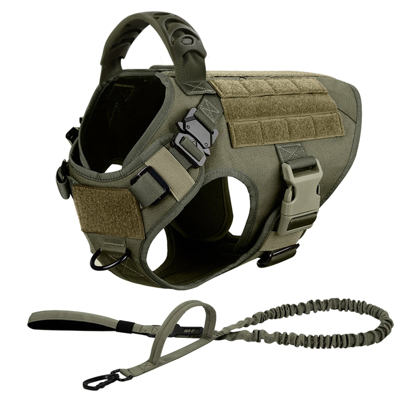 PETRAVELCN Tactical Dog Harness Leash Set No Pull Durable