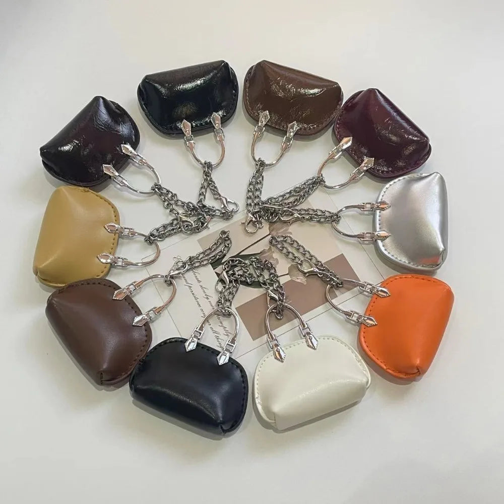PU Leather Bag Pendant Keychain Decoration For Handbags