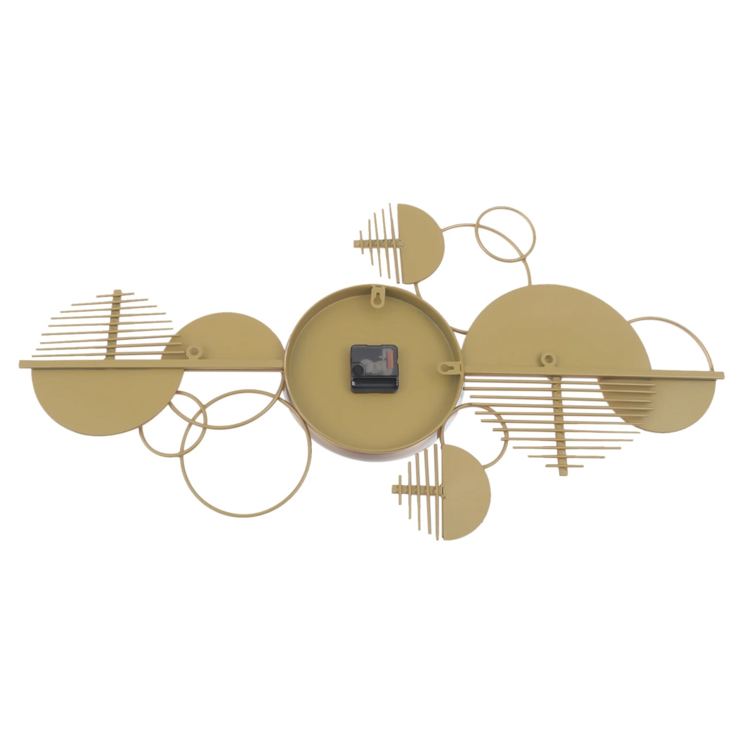 Modern Metal Wall Clock Battery Operated Silent Minimalist