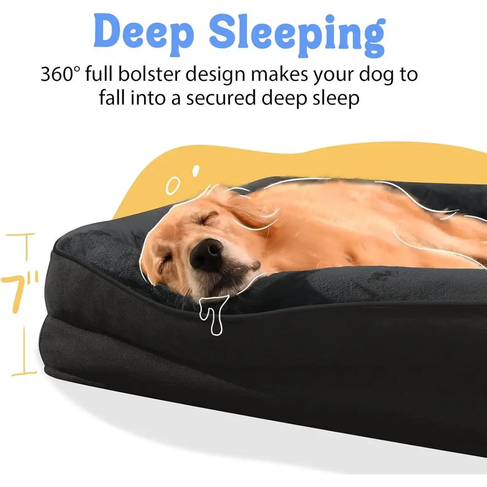 Orthopedic Dog Bed With Removable Cover