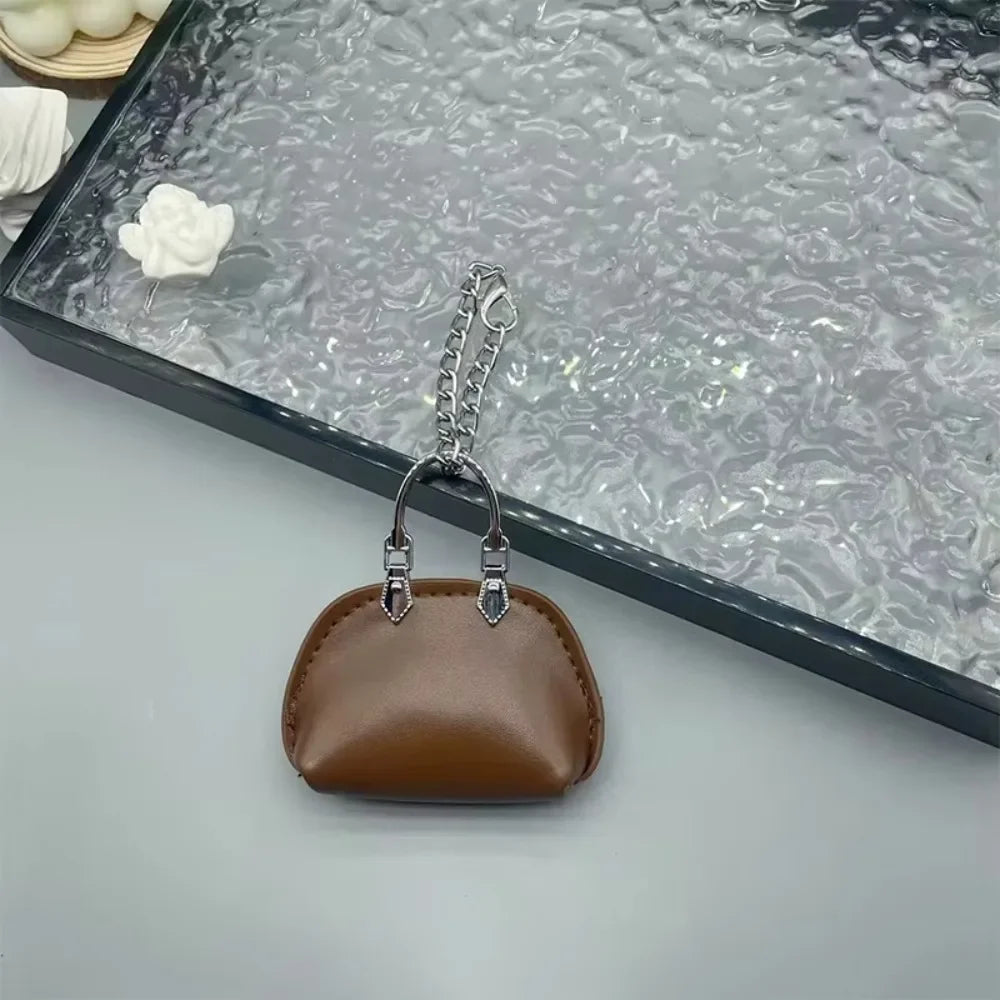 PU Leather Bag Pendant Keychain Decoration For Handbags