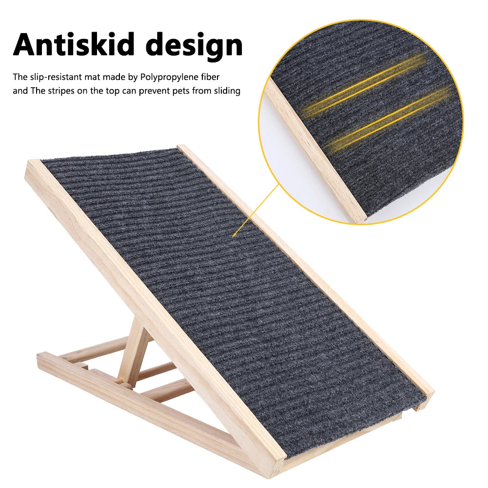 TWISTER.CK Pet Dog Ramp Ladder Folding Anti Skid Adjustable