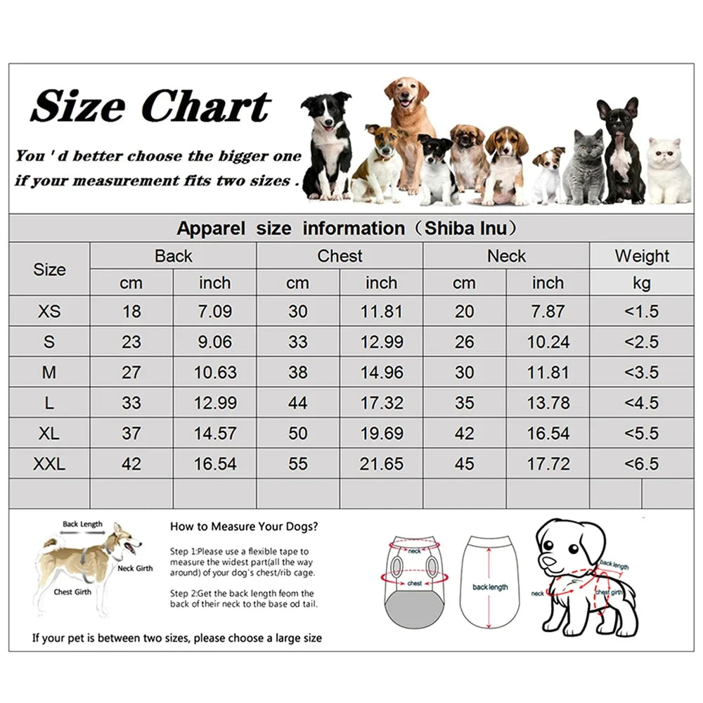 NONECN Winter Coat Dog Jacket for Small and Medium Dogs