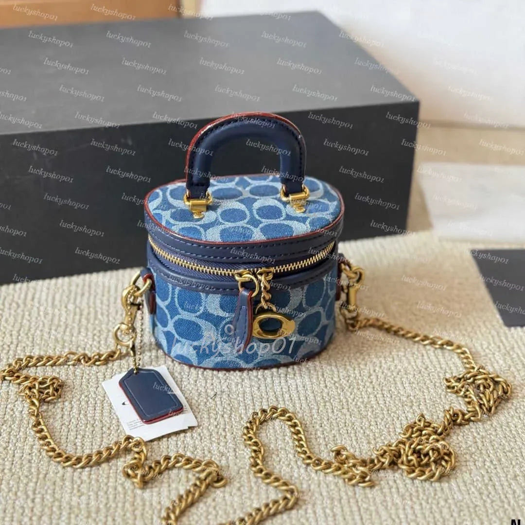 Luxury Otabby Denim Bags Designer Mini Rowan Pillow Bags Women TERI bag with cherry pendant LAUREL Crossbody Hobos Tote Purse De