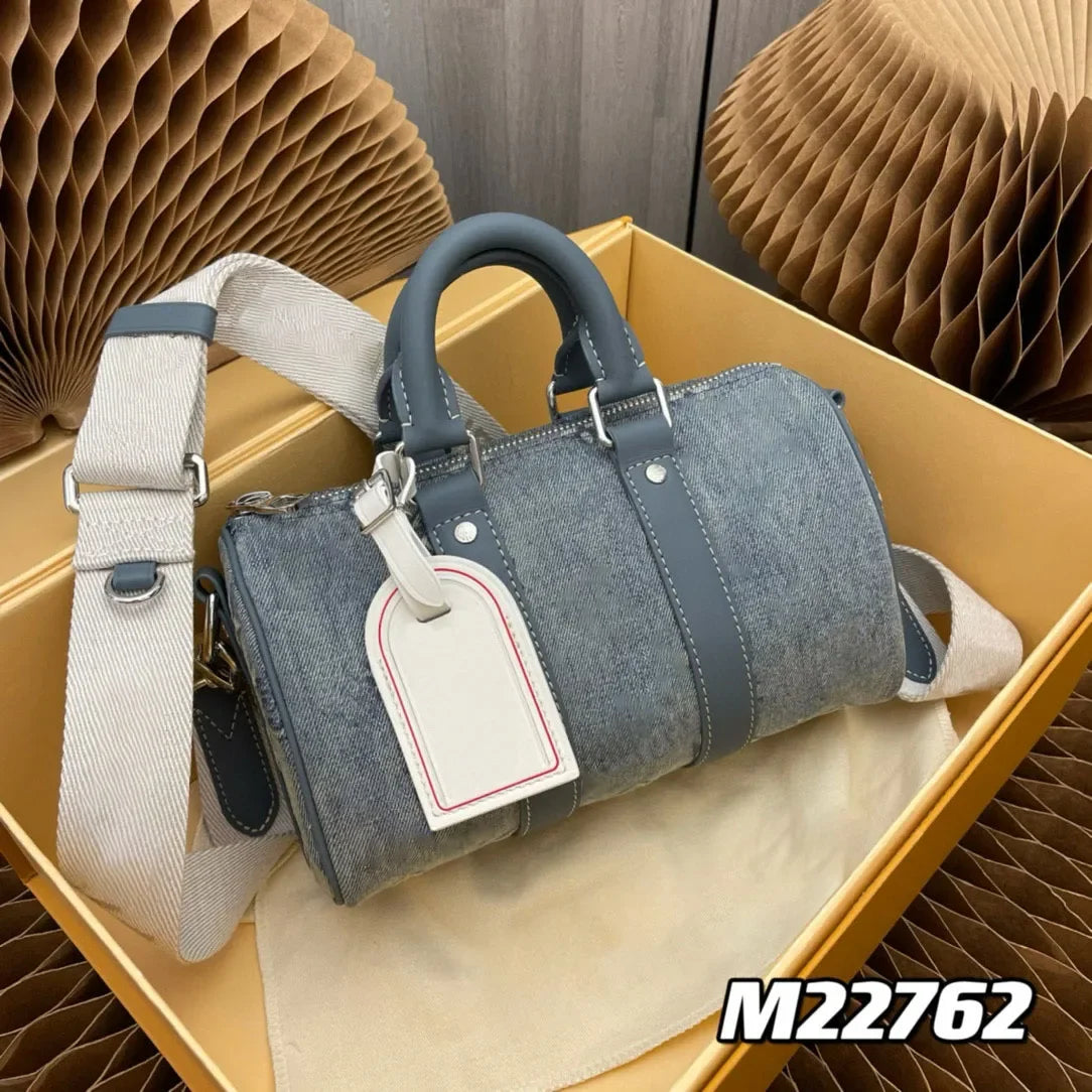 10AAA HOT Selling Designer Luxury Bag M44472 Vintage Denim Tote Pink Cowboy Shoulder Bag Handbags Purse Zipper Old Flower Women