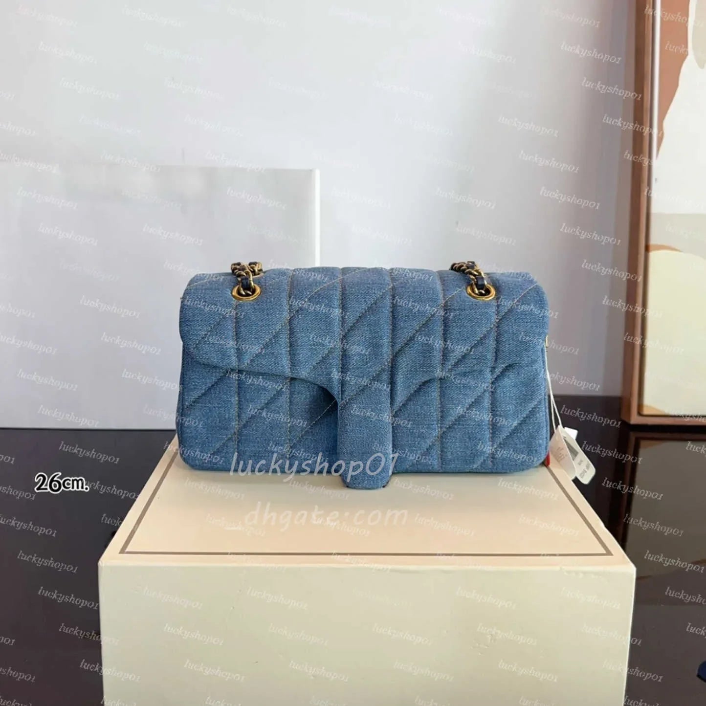Luxury Otabby Denim Bags Designer Mini Rowan Pillow Bags Women TERI bag with cherry pendant LAUREL Crossbody Hobos Tote Purse De