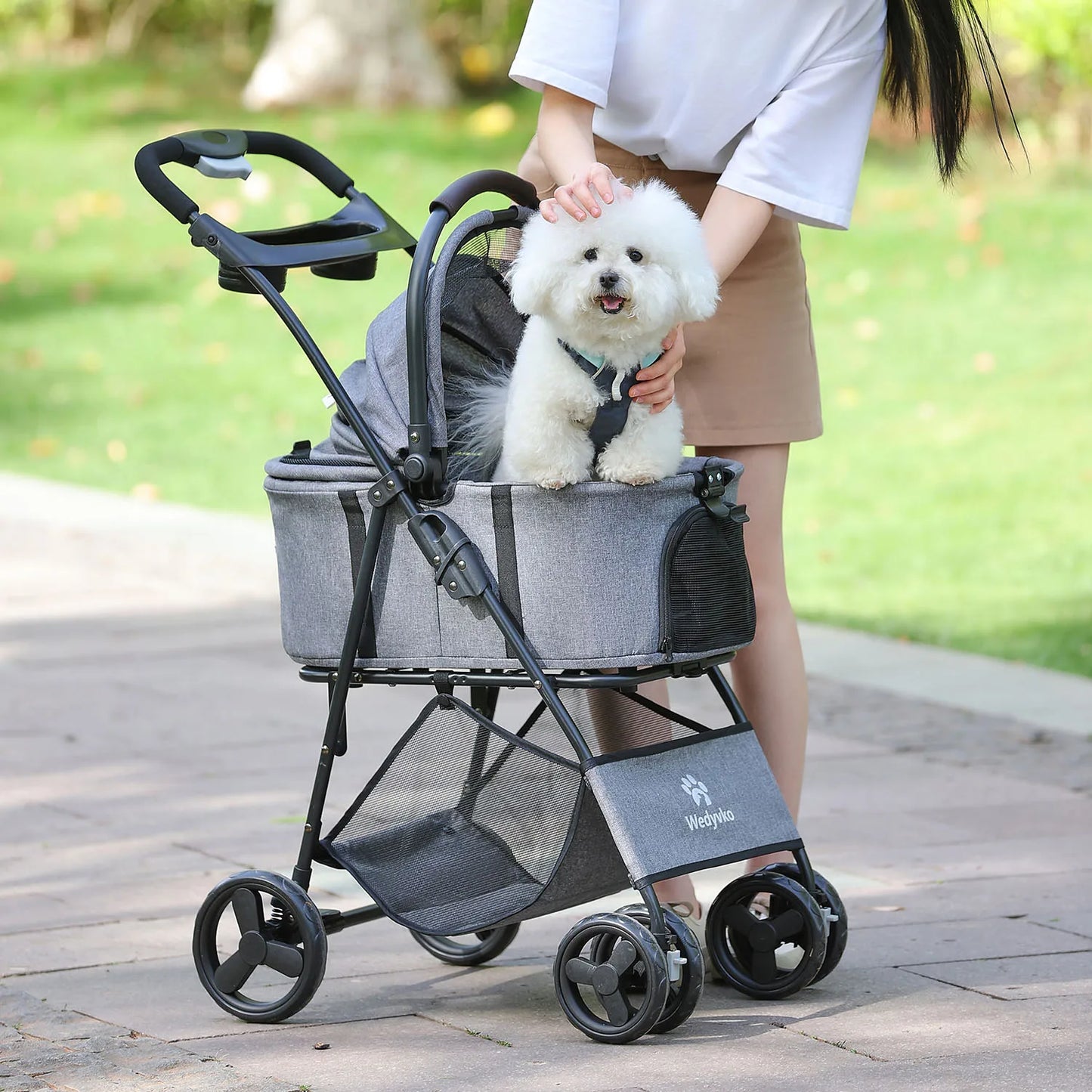 3-In-1 Pet Stroller With Removable Carrier For Pets
