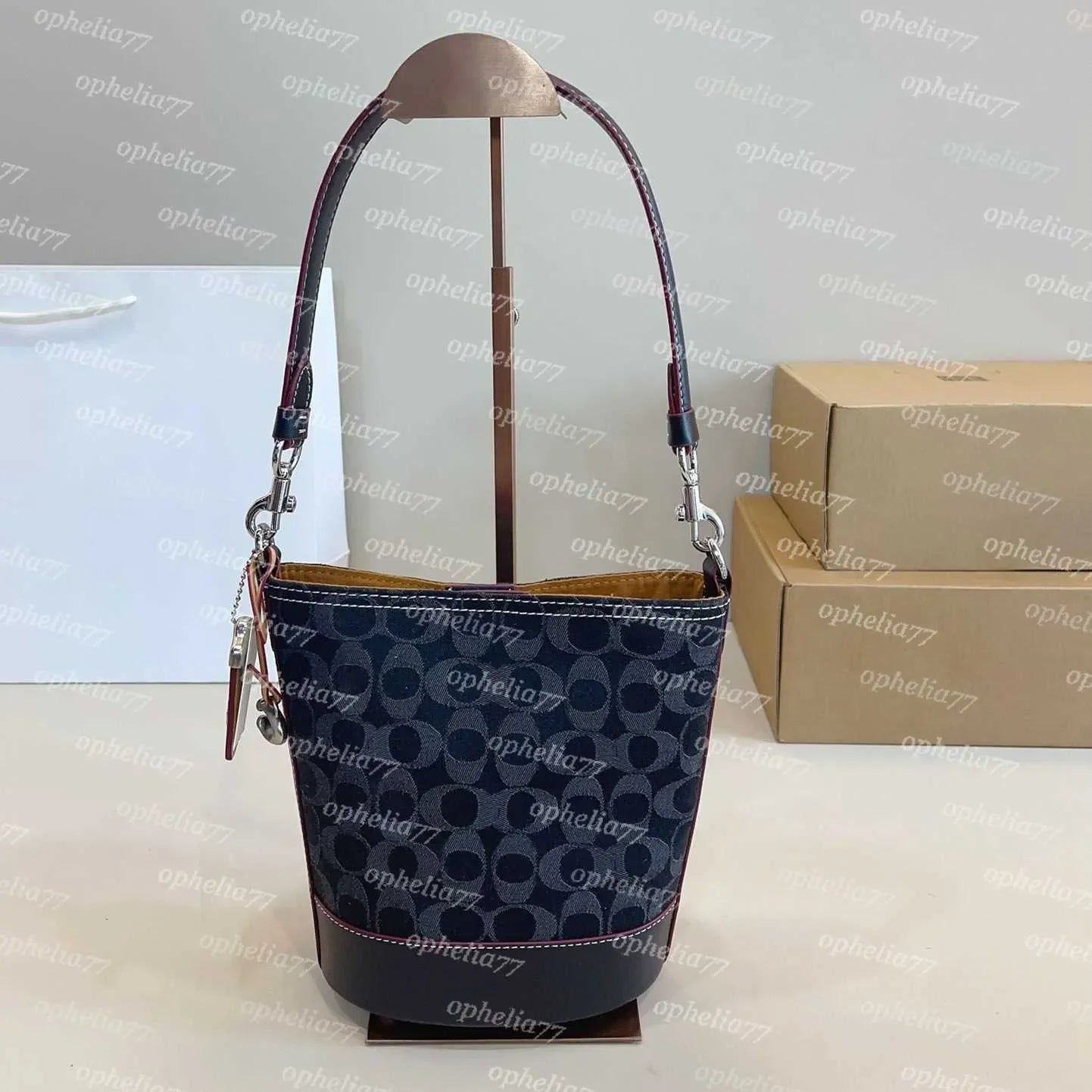 Luxury Otabby Denim Bags Designer Mini Rowan Pillow Bags Women TERI bag with cherry pendant LAUREL Crossbody Hobos Tote Purse De