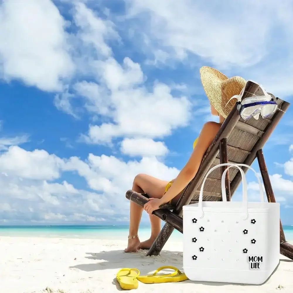 Rubber Beach Bag Charms for Tote Bags