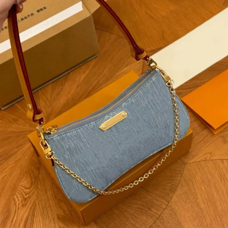 10AAA HOT Selling Designer Luxury Bag M44472 Vintage Denim Tote Pink Cowboy Shoulder Bag Handbags Purse Zipper Old Flower Women
