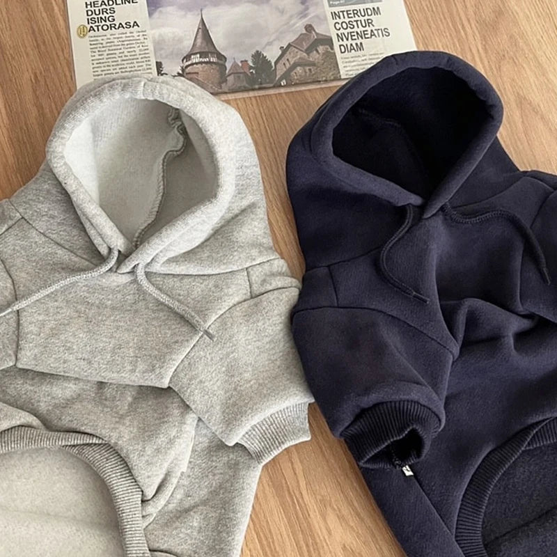 Warm Dog Hoodies Soft Fleece Clothing For Small Medium Dogs
