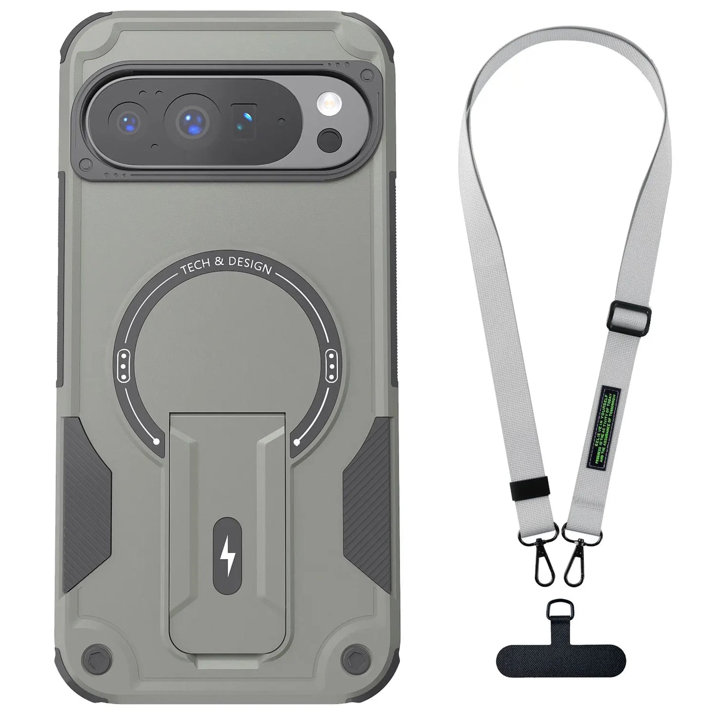 NONEDesign Shockproof Magnetic Case With Kickstand Pixel9 10 Pro Series