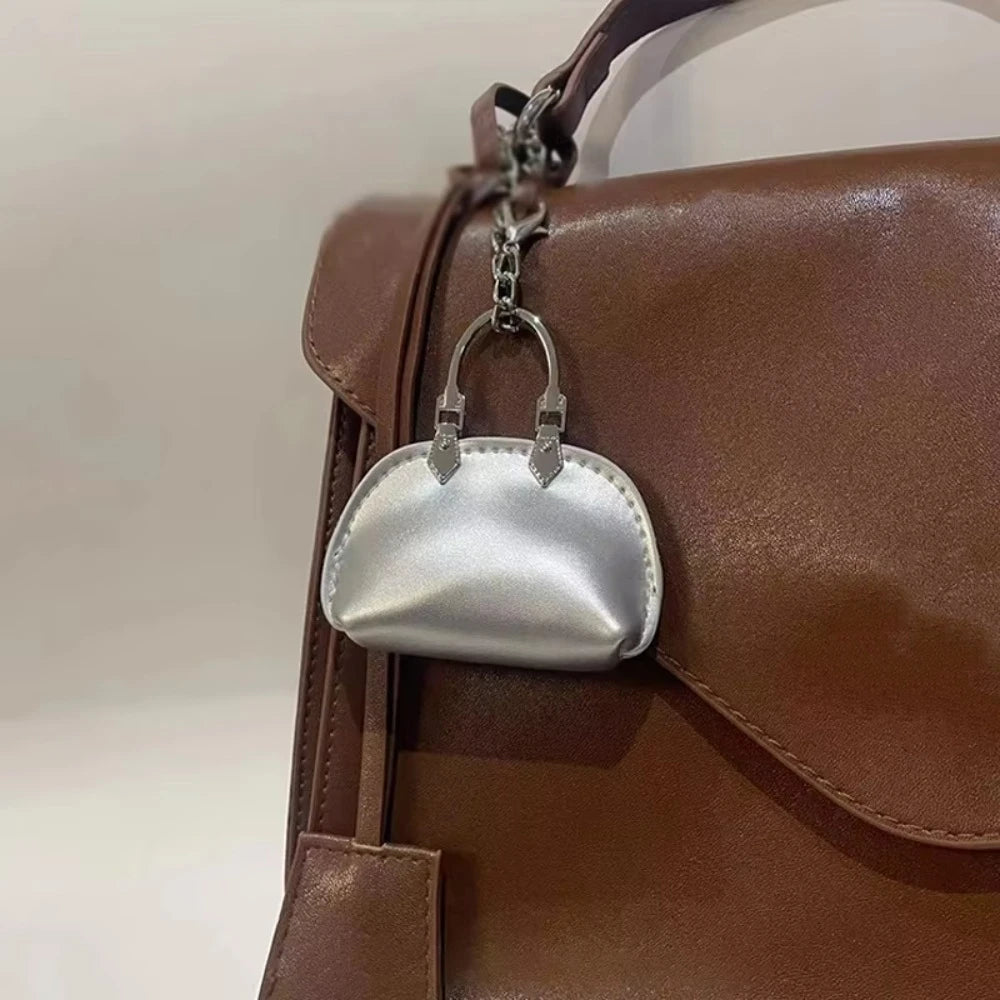 PU Leather Bag Pendant Keychain Decoration For Handbags