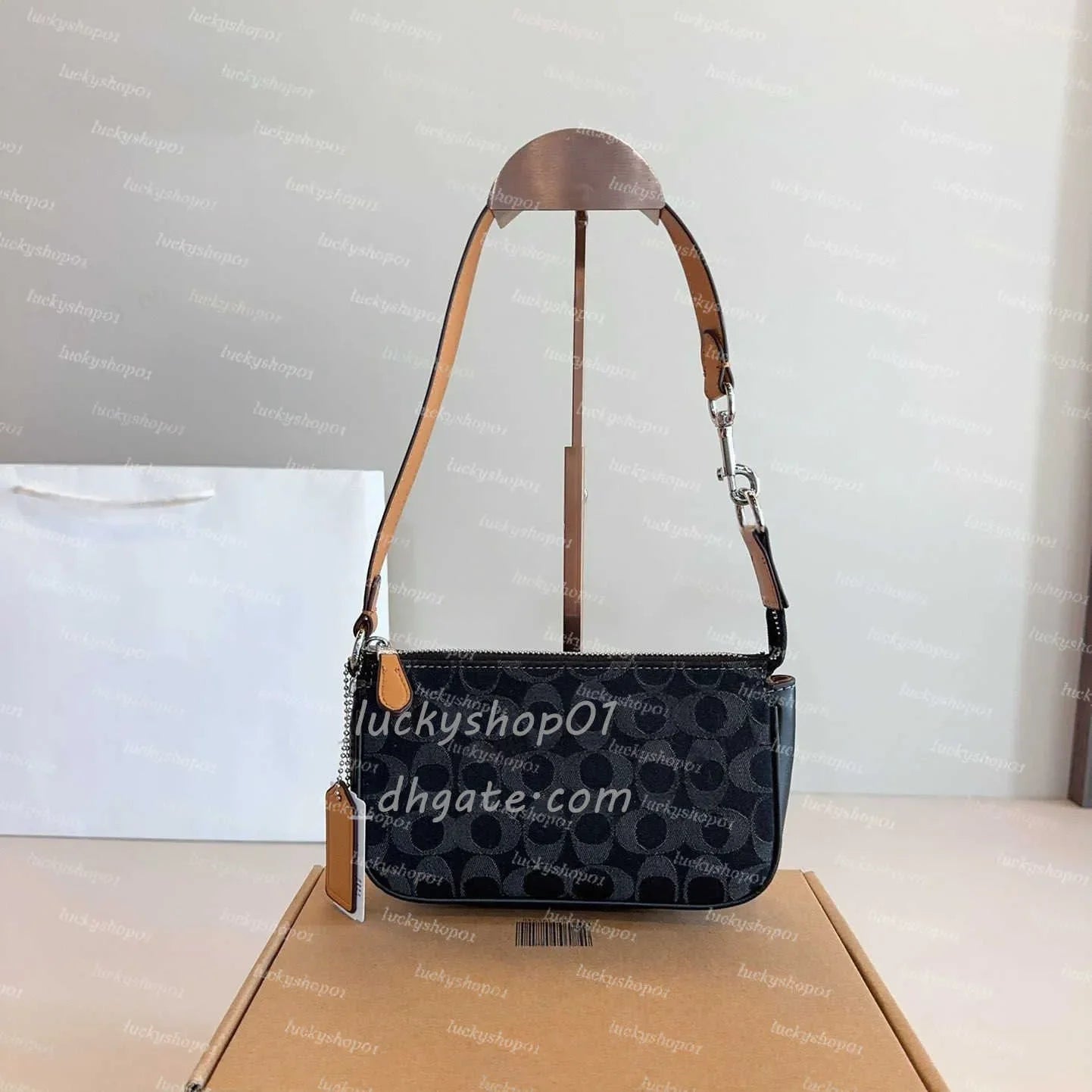 Luxury Otabby Denim Bags Designer Mini Rowan Pillow Bags Women TERI bag with cherry pendant LAUREL Crossbody Hobos Tote Purse De
