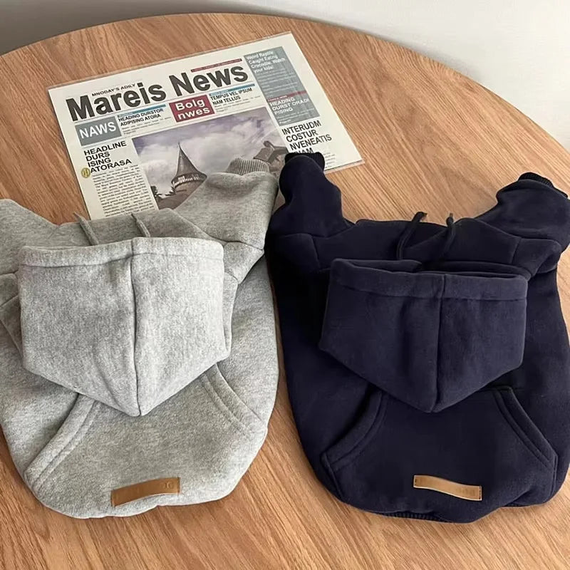 Warm Dog Hoodies Soft Fleece Clothing For Small Medium Dogs