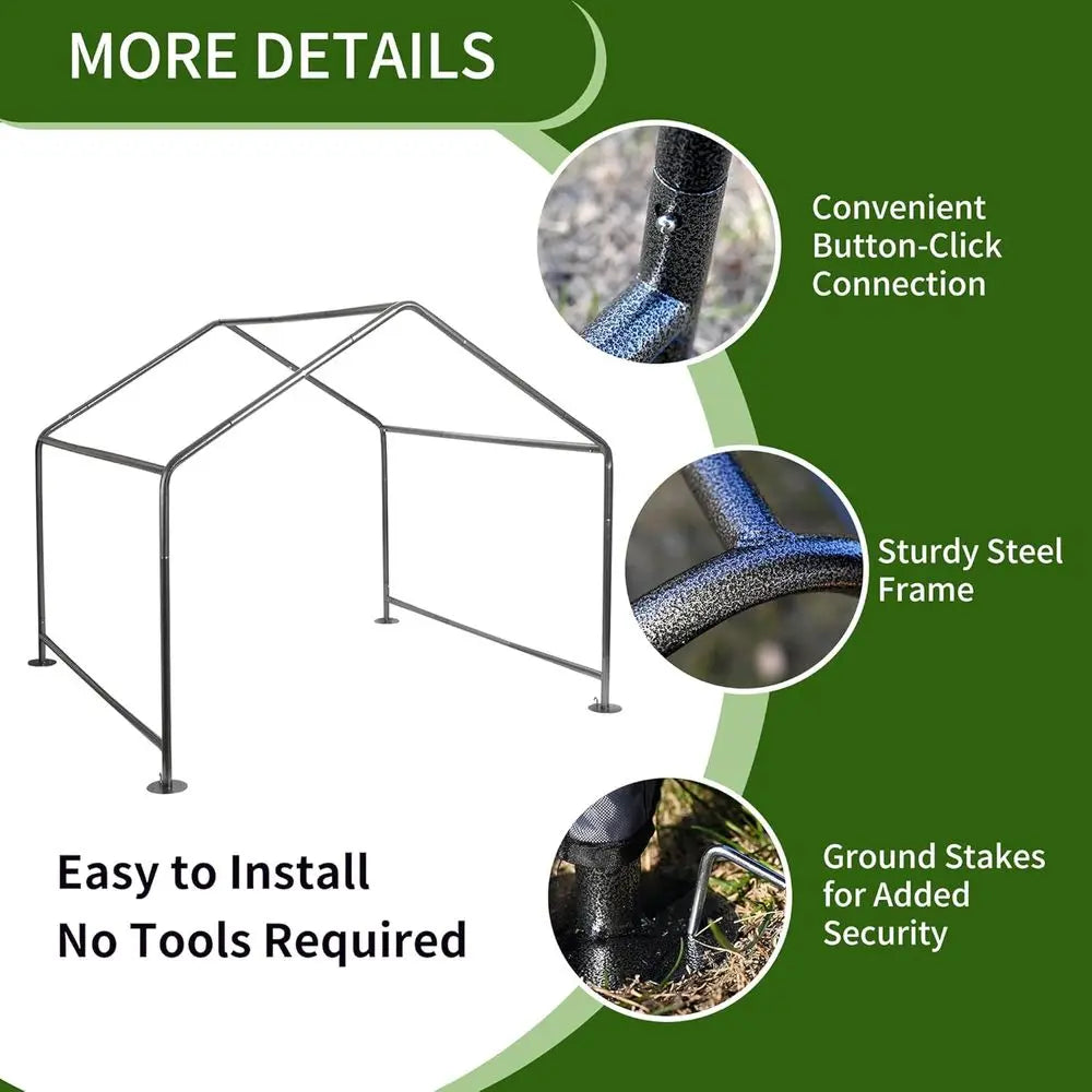 Dog Shelter Tent Outdoor With Three Sided Mesh Windows