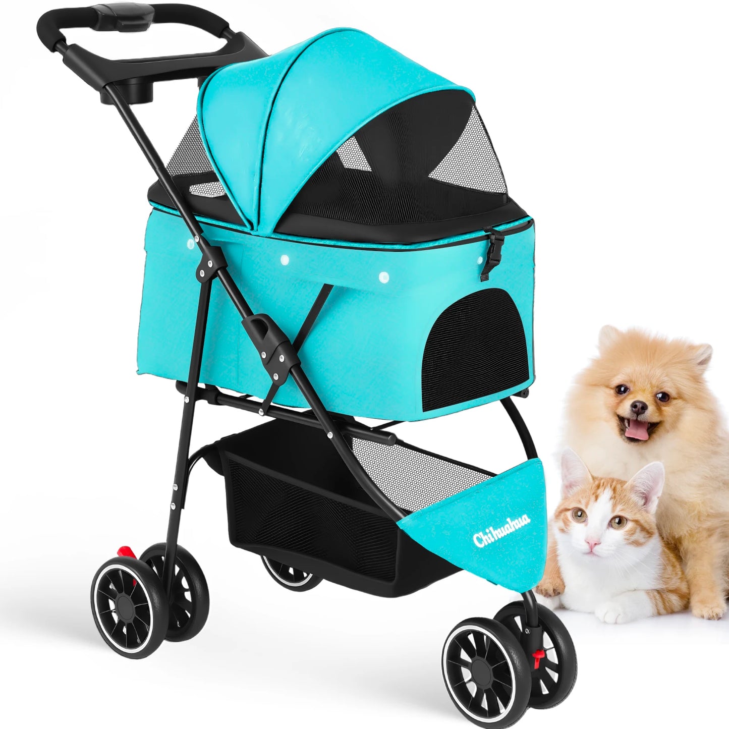 Chihuahua Foldable Pet Stroller For Small Dogs And Cats