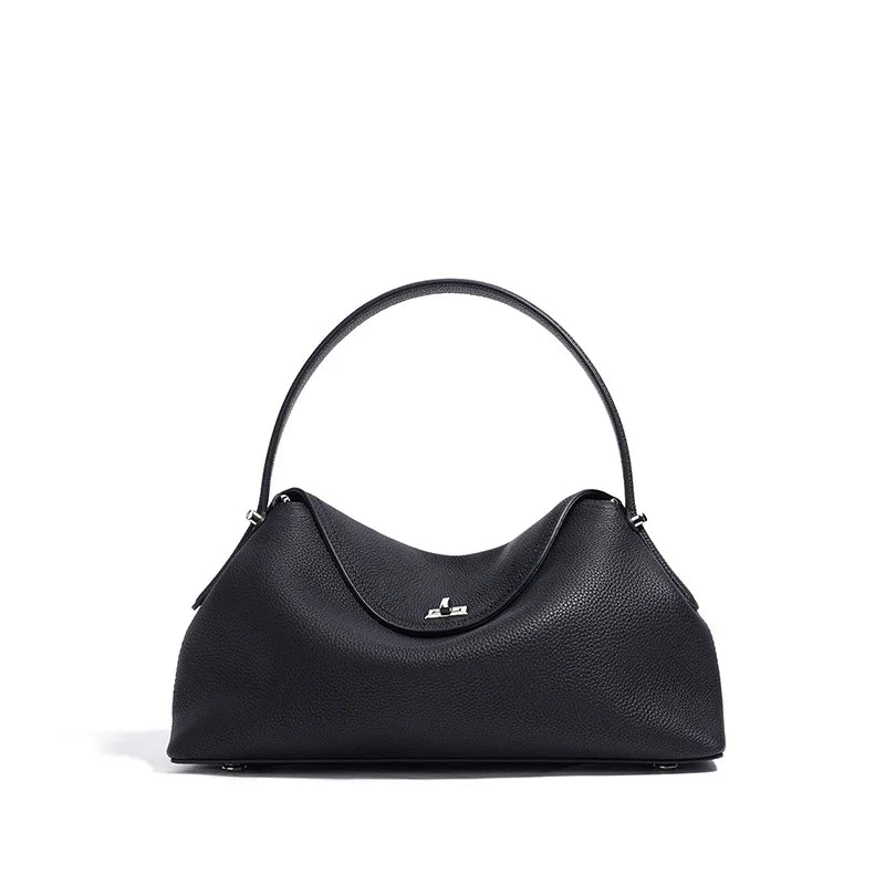 Shoulder Tote Bag Rodeo Style Luxury Top Grain Cowhide Women's Bag - Dual-Use Armpit & Commuting Tote with Large Capacity KZ011