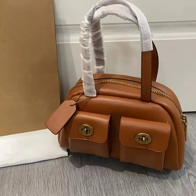 Large Capacity Chelsea Shoulder Bag 30 35 Luxury Designer Suede Genuine Leather Crossbody Bag Zipper Pocket Handbag Fashion Wome