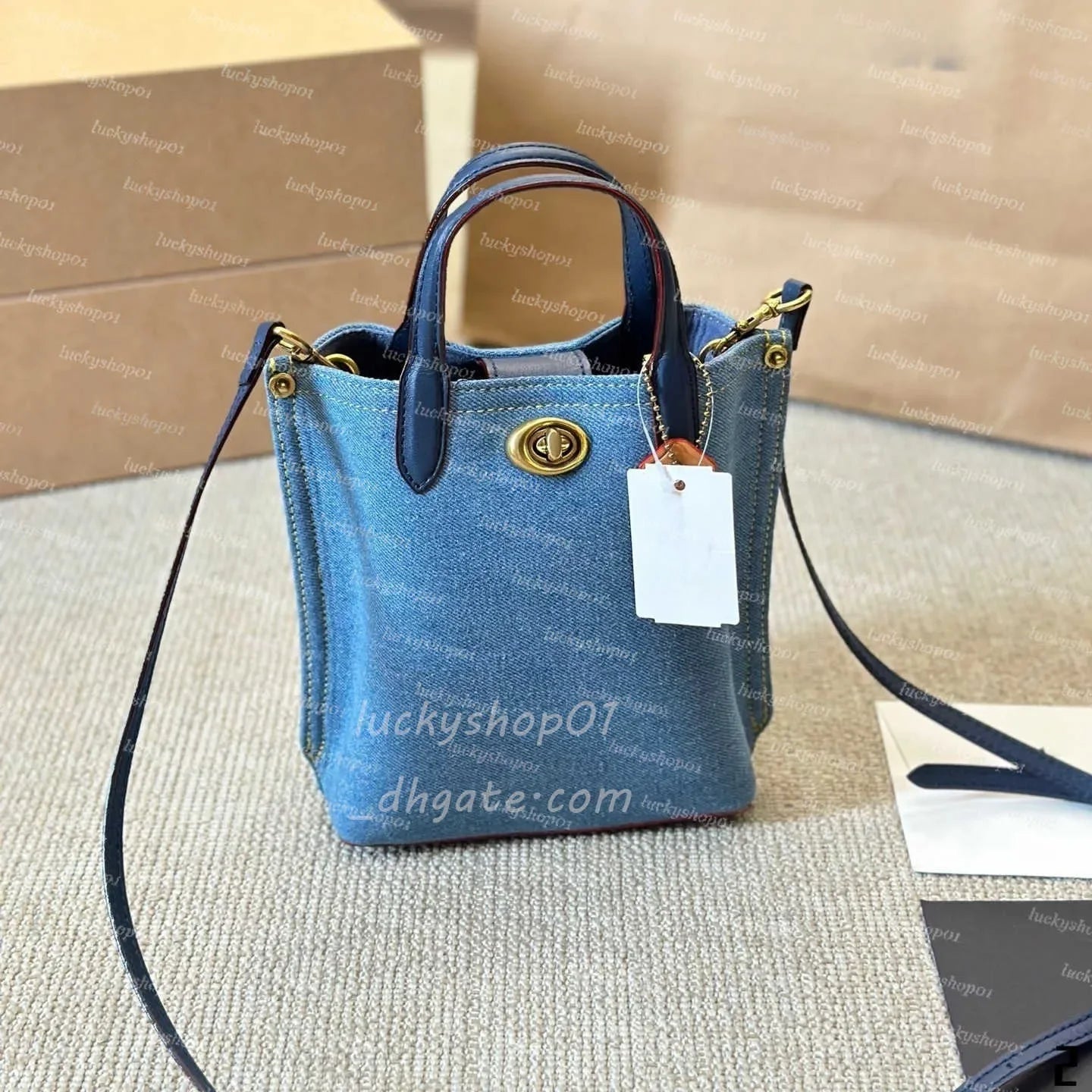 Luxury Otabby Denim Bags Designer Mini Rowan Pillow Bags Women TERI bag with cherry pendant LAUREL Crossbody Hobos Tote Purse De