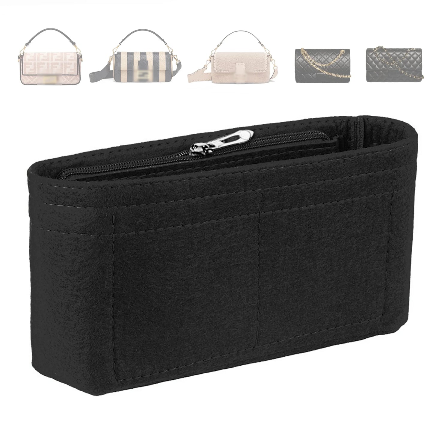 Felt Bag Organizer Insert For Handbags And Purses Lightweight