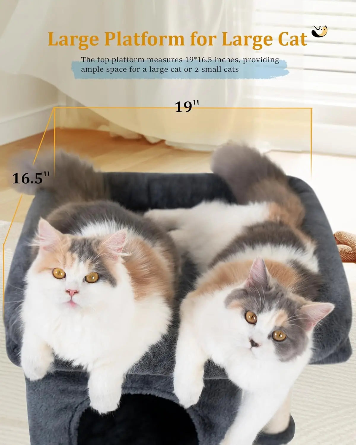 Cat Tree Tower With Window Perch And Scratching Posts
