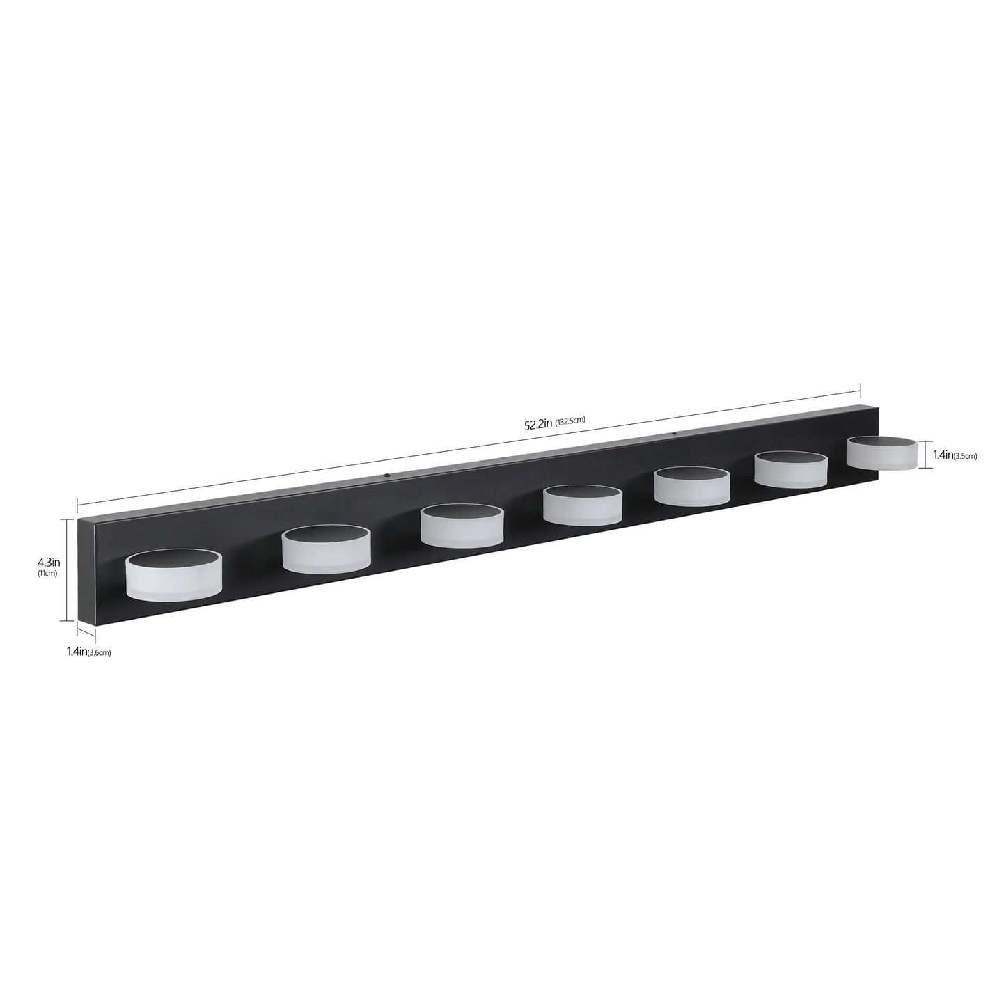 ARLGSITE Modern LED Dressing Area Wall Light with Acrylic Shade