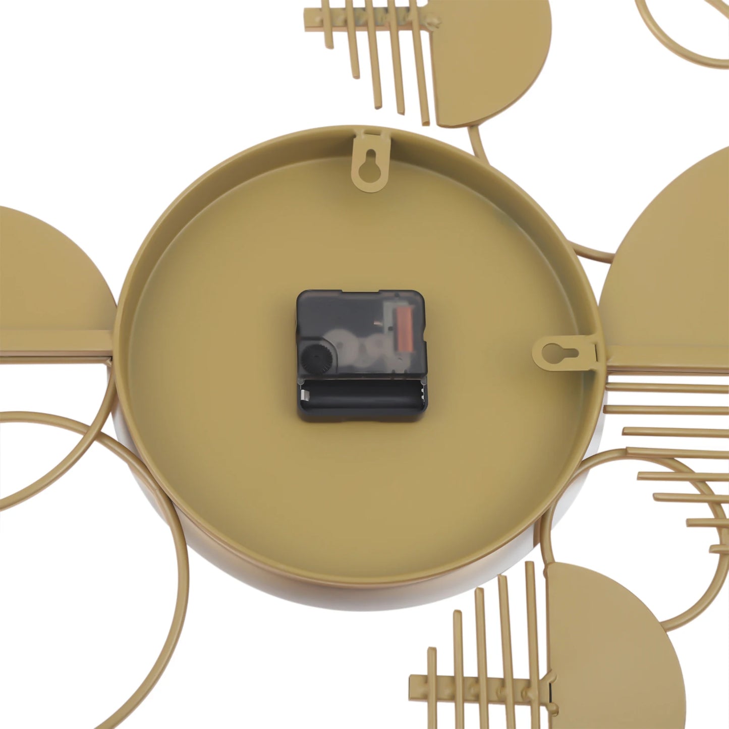 Modern Metal Wall Clock Battery Operated Silent Minimalist