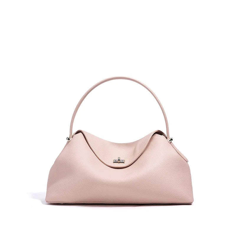Shoulder Tote Bag Rodeo Style Luxury Top Grain Cowhide Women's Bag - Dual-Use Armpit & Commuting Tote with Large Capacity KZ011