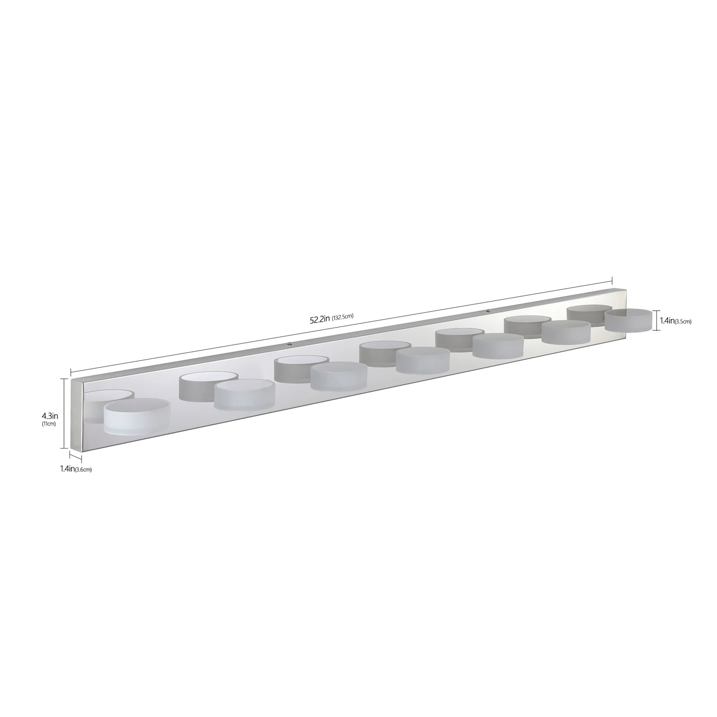 ARLGSITE Modern LED Dressing Area Wall Light with Acrylic Shade